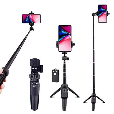 UBeesize Selfie Stick Tripod, 51 Extendable Tripod Stand with Bluetooth  Remote for iPhone & Android Phone, Heavy Duty Aluminum, Lightweight