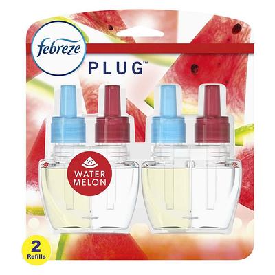 Febreze Plug Fade Defy 0.87 oz. Watermelon Scent Oil Automatic Plug-In Air  Freshener Refill (2-Count), Red - Yahoo Shopping