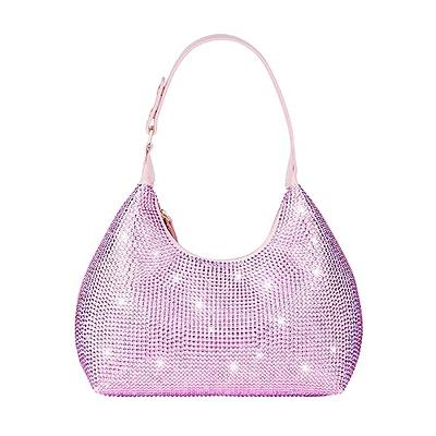 UMREN Bling Full Glitter Knotted Handbag for Women Crystal Rhinestone Hobo  Dumpling Bag Diamond Evening Clutch Crossbody Purse Balck-A: Handbags:  Amazon.com