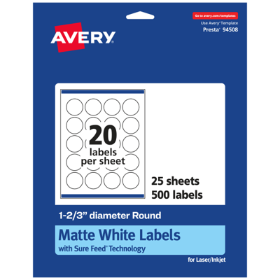 Avery Reinforcement Labels, Permanent - 560 labels