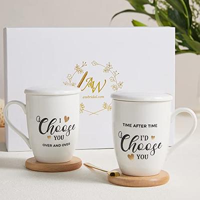 Set of 2 Mr and Mrs Mugs, Wedding Mug Set, His and Hers Mugs, Custom Couple  Mugs, Newlywed Gift Idea, Marriage Mug Set, Anniversary Mug Set 