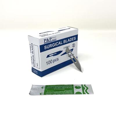 11 Disposable Scalpel Blades 100/box, Sterile, Carbon Steel Blade