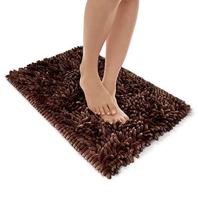 TRUEDAYS Boho Absorbent Bath Mat with Non Slip Backing - Mid