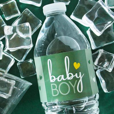 Little Cutie Baby Shower Water Bottle Labels 24ct Waterproof