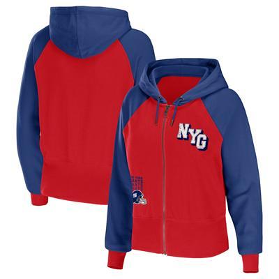 Men's New Era Royal/Red New York Giants Colorblock Throwback