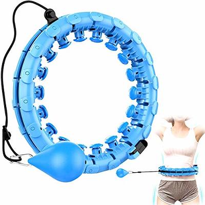 JKSHMYT Weighted Hula Circle Hoops for Adults Weight Loss, Infinity Hoop  Fit Plus Size 47 Inch, 24 Detachable Links, Exercise Hoola Hoop Suitable  for