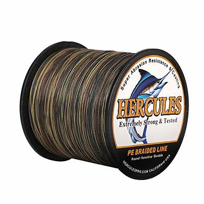 HERCULES 6 lb Test Strong Wear Resistance PE Braided Fishing Line 4 Strands