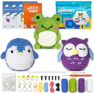 Cadeya Crochet Kit for Beginners, Crocheting Bags Kits with Step-By-Step  Video Tutorials, Knitting Starter Pack for Adults and Kids - Yahoo Shopping