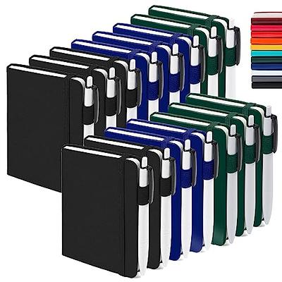 (3 Pack) Pocket Notebook Journal, Hardcover Small Mini Notebooks with Pens  for Work, 3.7 x 5.7 A6 Notebook College Ruled with 100Gsm Premium Thick