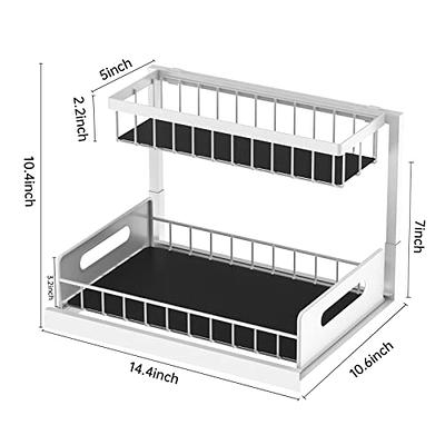 Aojia Under Sink Organizer with 2 Sliding Drawers, Bathroom Organizer Under  Cabinet, Pull-out Under Sink Storage，Under Cabinet Storage for Kitchen and  Bathroom - Yahoo Shopping