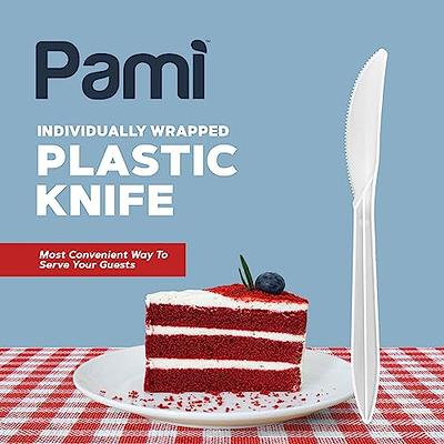 PAMI Medium Weight Disposable White Plastic Knives [1000-Pack] - Bulk  Individually Wrapped Knives For Parties, Weddings, Catering, Food Stands,  Takeaway Orders - Sturdy Plastic Silverware Knives - Yahoo Shopping