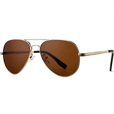 BOTPOV Aviator Sunglasses for Men Women Polarized UV400 Protection Mirrored  Lens Metal Frame with Spring Hinges - Yahoo Shopping
