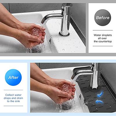 Silicone Drainage Pad Bathroom Kitchen Faucet Drip Mat Wash Basin