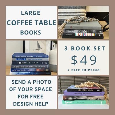 Book Decor Set Decorative Books Coffee Table Books 