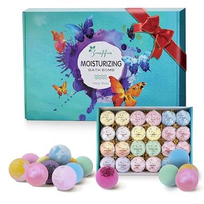 STNTUS INNOVATIONS Bath Bombs, 7 Natural Bath Bomb Gift Set, Bubble  Bathbombs for Women Kids, Shea Butter Moisturize, Gifts for Mom Her  Girlfriend