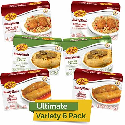 Kosher Stuffed Chicken Breast Rice, MRE Meat Meals Ready to Eat, Gluten  Free (3 Pack) Prepared Entree Fully Cooked, Shelf Stable Microwave Dinner 