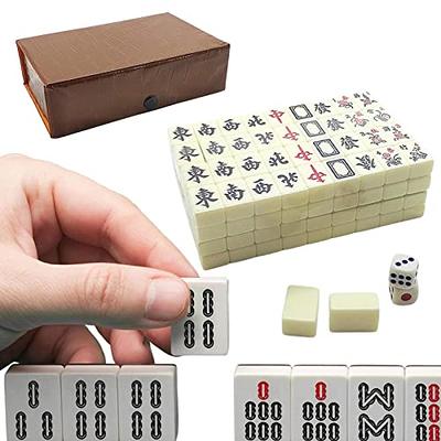 Mahjong Game Board Set - Mahjong Tiles Mini Size,Travel Mah Jong