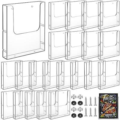 Red Co. Clear Acrylic Book Holder 2 Piece Reading Display Stand for Open  and Closed Books, Magazines, Textbooks 19” x 10” x 3.8”