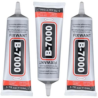 FIXWANT B-7000 Clear Glue for Rhinestones Crafts, Clothes Shoes Fabric,  B7000 High Viscosity Glues for Cell Phone Screen Repair Jewelry Stone Metal  Nail Art Glass (3x110ML/ 3.7fl.oz) - Yahoo Shopping