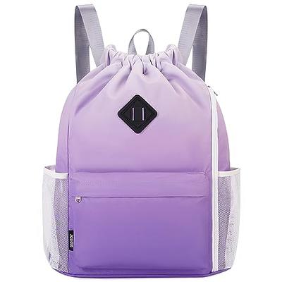 BAVELOE Drawstring Backpack with Wet Pocket Gym Backpack Water