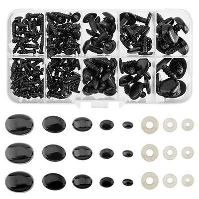 566PCS Safety Eyes and Noses, Plastic Black Safety Eyes With