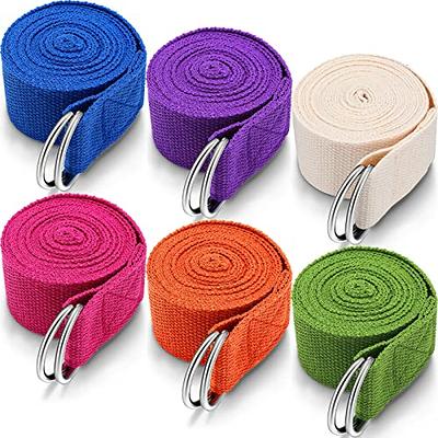  [NEW 2024] TECEUM Yoga Strap – Cotton – 6 ft 8 ft 10 ft (15+  colors) – Adjustable Non-Slip Belt for Daily Yoga, Pilates, Stretching,  Physical Therapy, Fitness & Home