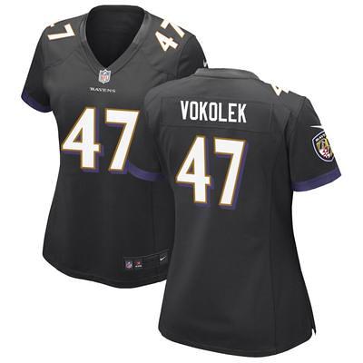 Youth Nike Purple Baltimore Ravens Custom Game Jersey