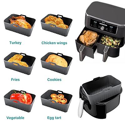 LE TAUCI Air Fryer Liners Reusable, Easy Clean Ceramic Liners for Air Fryer  Basket, Air Fryer Accessories, AirFryer Basket Bowl, Replacement of