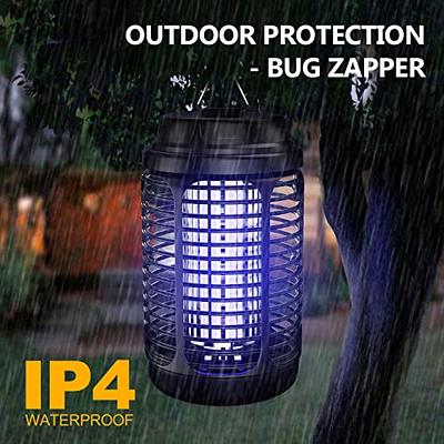 Bug Zapper with Light Sensor, Electric Insect Killer Waterproof