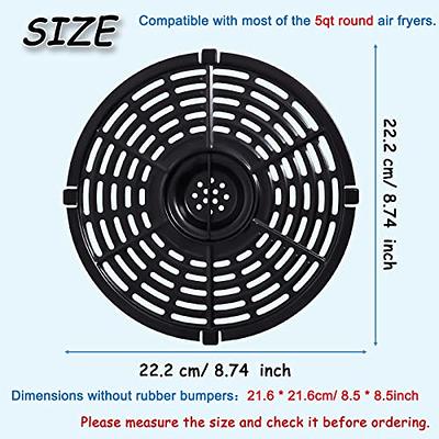 8.5 inches (approximately 21.6 cm) square silicone non-stick air