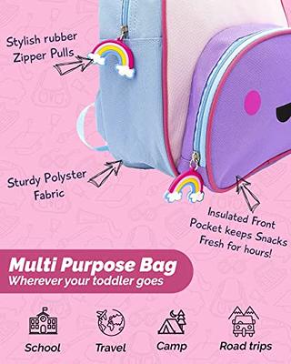 Toddler Backpack for Girls and Boys with Kids Lunch Bag - Unicorn