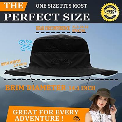 Foldable Packable Adjustable Sun Bucket Uv Wide Brim Summer Hat Women Beach  Safari Hiking Travel Bonnie…