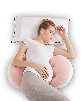 Pink Cotton Back Support Cushion