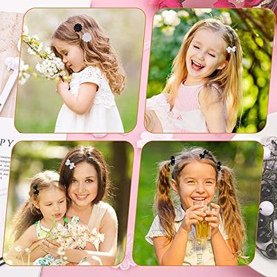 12pcs Daisy Hair Clips Flower Hair Barrettes Hair Pins Wedding Hair  Accessories for Baby Kids Girls Toddler Women (White) 