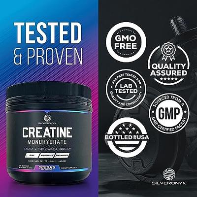 Creatine Monohydrate Micronized Powder 500G, 5000mg Per Serv (5g