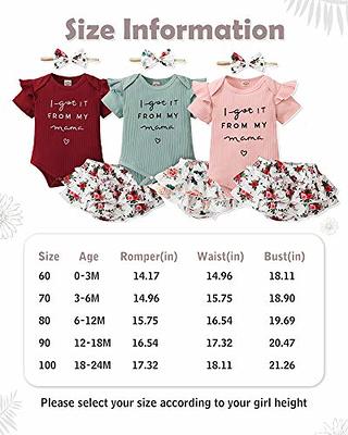  Newborn Infant Baby Girls Letter Romper Jumpsuit Leggings 3Pcs  Outfits Set Baby Girls' Clothing (White, 6 Months) : Clothing, Shoes &  Jewelry