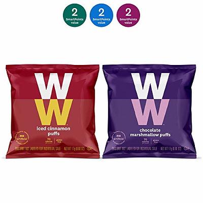  WW Sweet Variety Pack, Iced Cinnamon & Chocolate Marshmallow  Puffs, 2 SmartPoints, 5 of Each Flavor (10 Count Total) - Weight Watchers  Reimagined