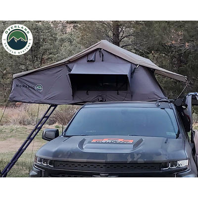 Trustmade Scout Plus Triangle Aluminum Black Hard Shell Dark Gray Rooftop  Tent with Roof Rack