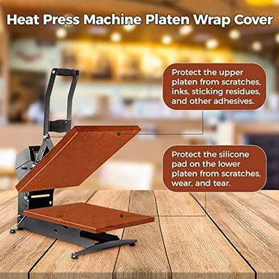 2 Pcs Wrap Cover For Heat Press Platen, 12 X 15 Inch Heat Press Cover Heat  Resistant For Sublimation Heat Press Machine Better One