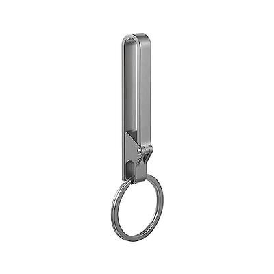 FEGVE Quick Release Keychain and Key Belt Clip, Titanium key chain Clip  holder Pull Apart Detachable Keychain Clip for Men - Yahoo Shopping