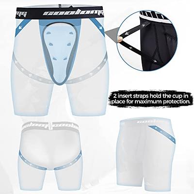 Boys Youth Baseball Padded Sliding Shorts w/Cup Athletic Compression  Underwear Protector Support Football Lacrosse