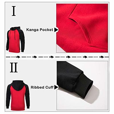 DUOFIER Men Long Sleeve Hooded Sweatshirt Casual Lightweight