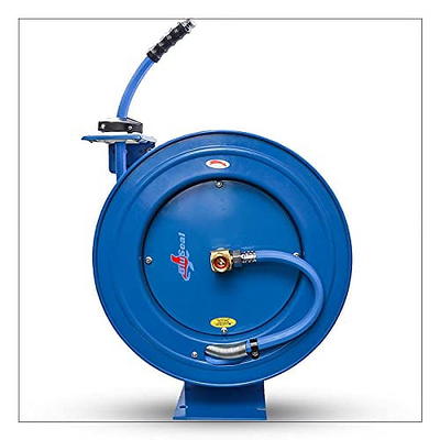 BLUSEAL BSWR5850 Retractable Hose Reel with 5/8 x 50' Hot Water