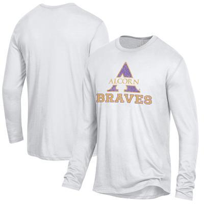 Youth Champion Purple Alcorn State Braves Jersey Long Sleeve T-Shirt