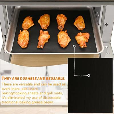 New 4Pack Air Fryer Oven Liners,Non-Stick Baking Mat For Ninja