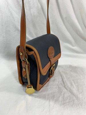 DOONEY AND BOURKE BLACK/TAN VINTAGE ALL WEATHER 2 TONE LEATHER