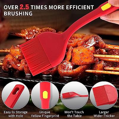 2Pcs Silicone Basting Pastry Brushes, Heat Resistant Kitchen Cooking Brush  for Baking, Grilling and Spreading Oil, Butter, BBQ Sauce - Yahoo Shopping