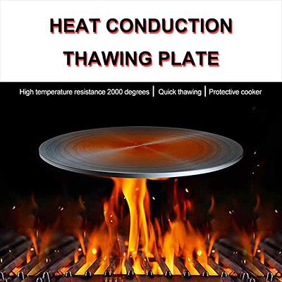9.45 Inches Stainless Steel Heat Diffuser for Glass Cooktop, Induction  Plate Adapter for Electric Stove with Foldable Handle