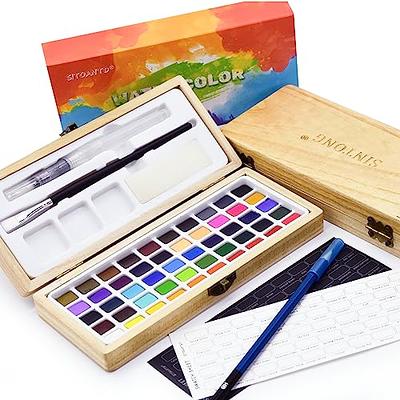 175 Piece Deluxe Art Set with 2 Drawing Pads, Acrylic Paints