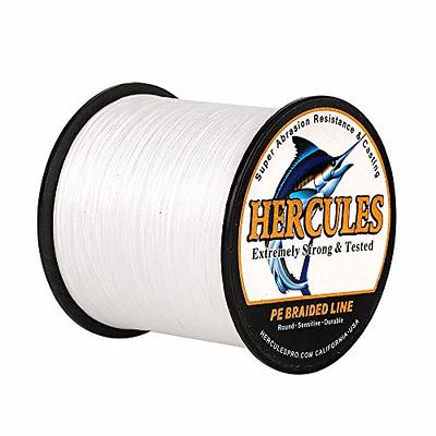 HERCULES Braided Fishing Line 12 Strands, 100-2000m 109-2196 Yards Braid Fish  Line, 10lbs-420lbs Test PE Lines for Saltwater Freshwater - Blue, 40lbs,  500m - Yahoo Shopping